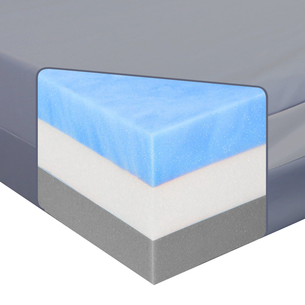 Gel Memory Foam Waterproof Mattress for Nursing & Home Care